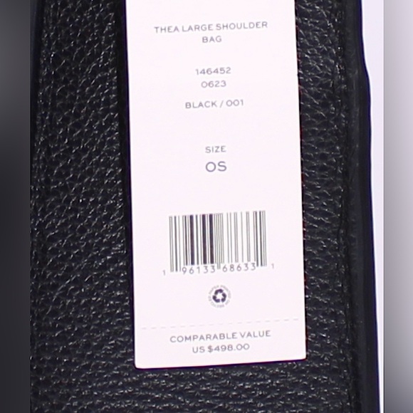 Tory Burch Thea Large Shoulder Bag In Black - Picture 12 of 13